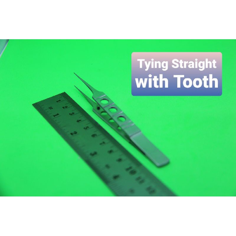 Tying straight tooth
