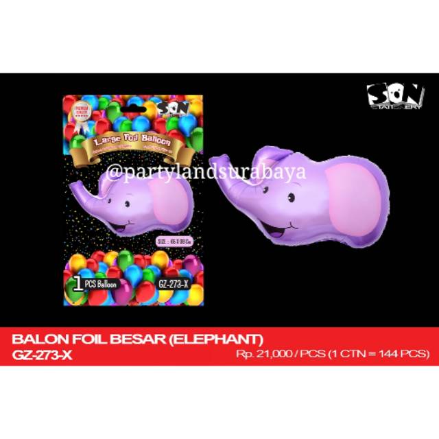 Balon foil elephant