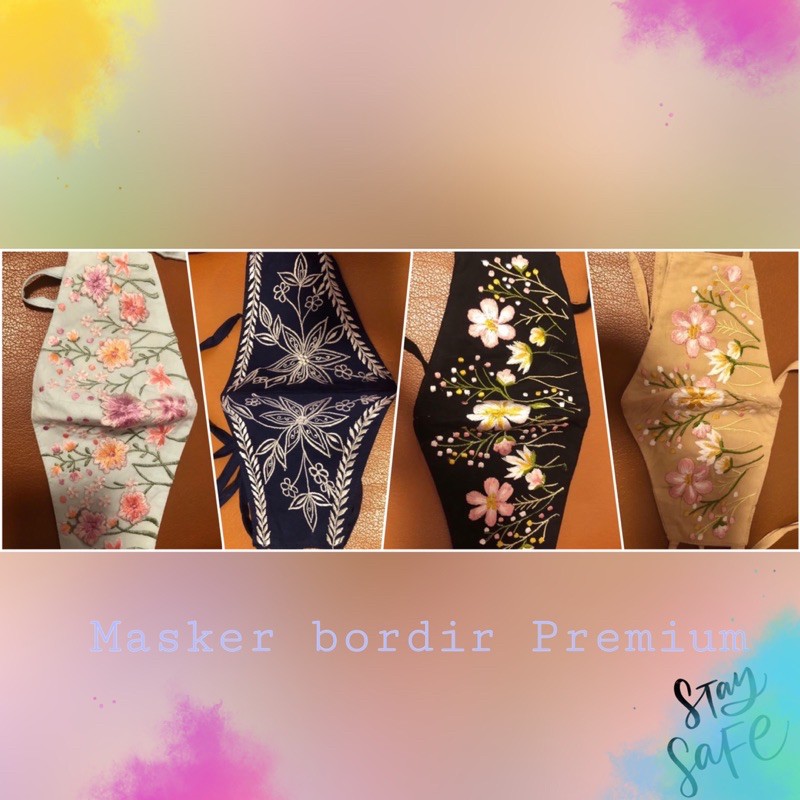 MASKER KAIN BORDIR PREMIUM