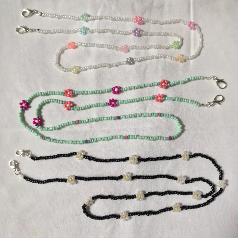 Daisy Mask Strap // Beads Mask Strap