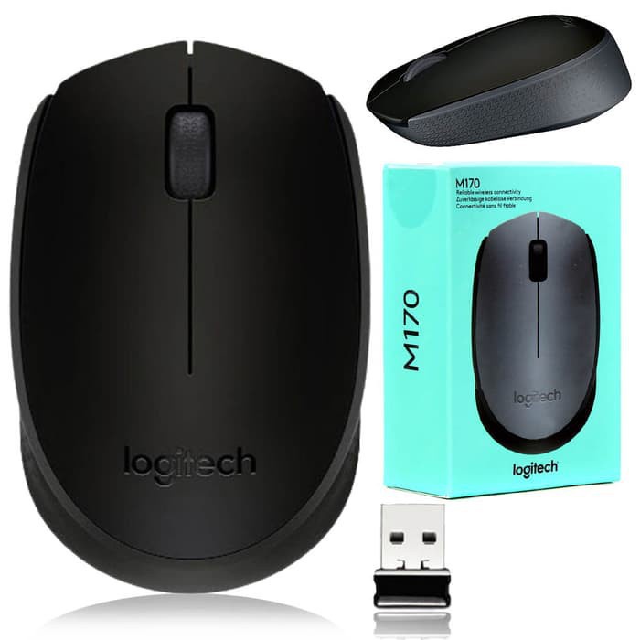 Logitech M170 Wireless Mouse With USB Receiver | Mouse Tanpa Kabel Logitech