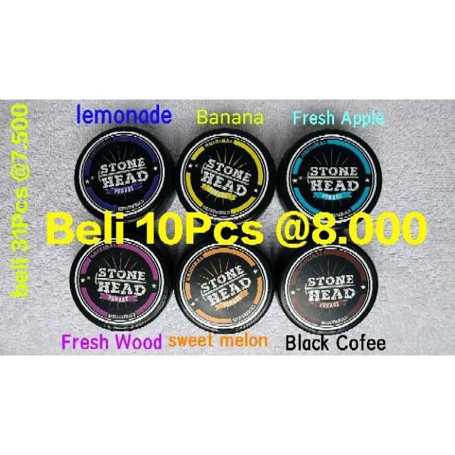 STONEHEAD POMADE MURAH BANYAK DISKON