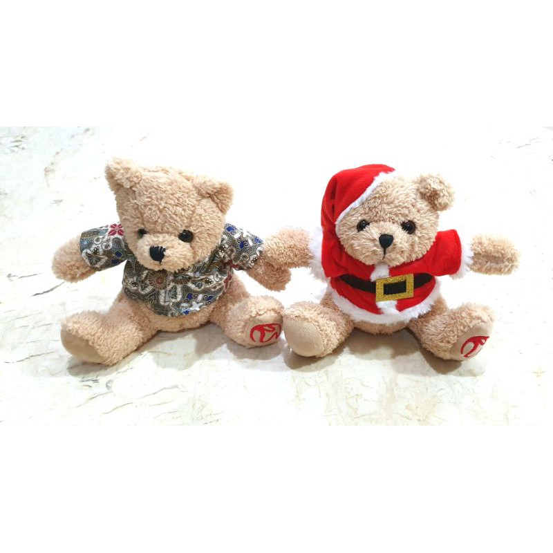 BONEKA TWIN TEDDY BEAR LUCU SMALL SIZE