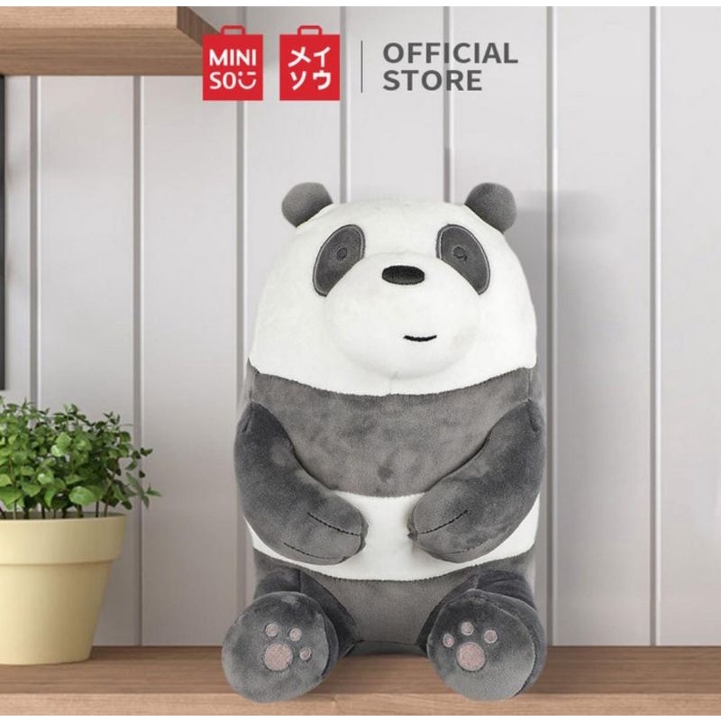 miniso boneka panda we bare bears duduk