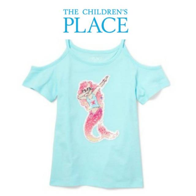 PLACE GIRL'S FLIP SEQUIN TEE