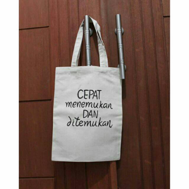 Tote bag quotes indo