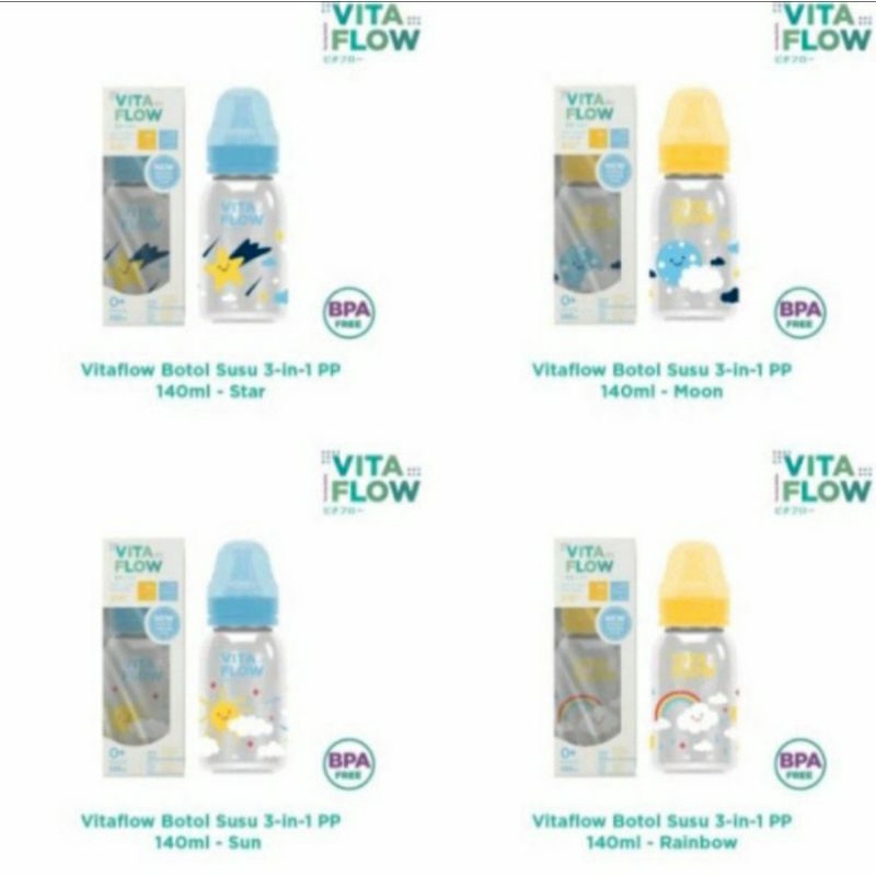 Vitaflow multipurpose botol susu 140ml
