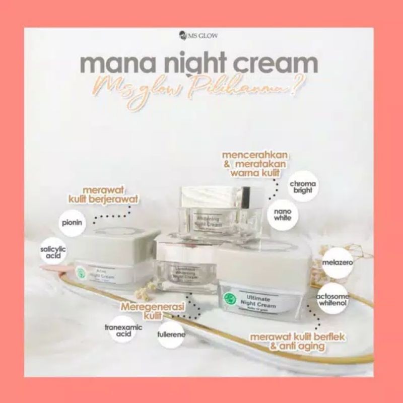 Night cream Ms glow
