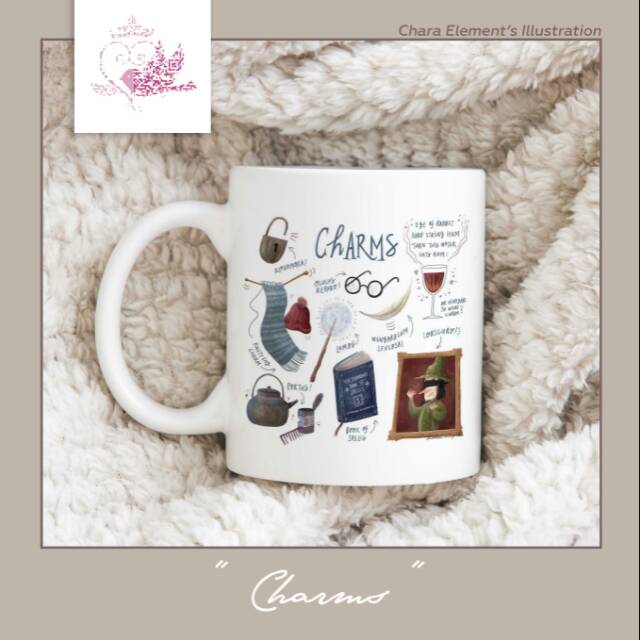 Mug Ceramic (Premium) "Charms" Chara Element's Illustration