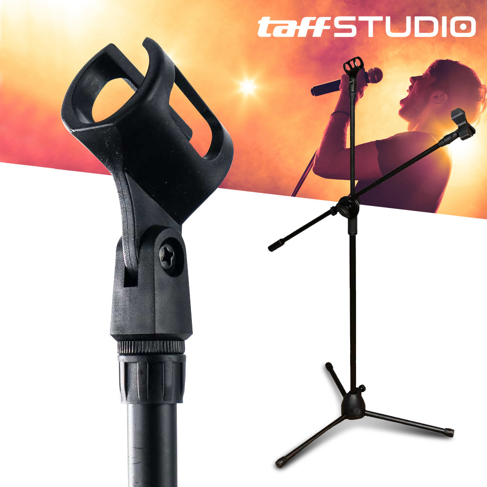 Stand Mikrofon Tripod Professional Adjustable 2 Holder TaffSTUDIO
