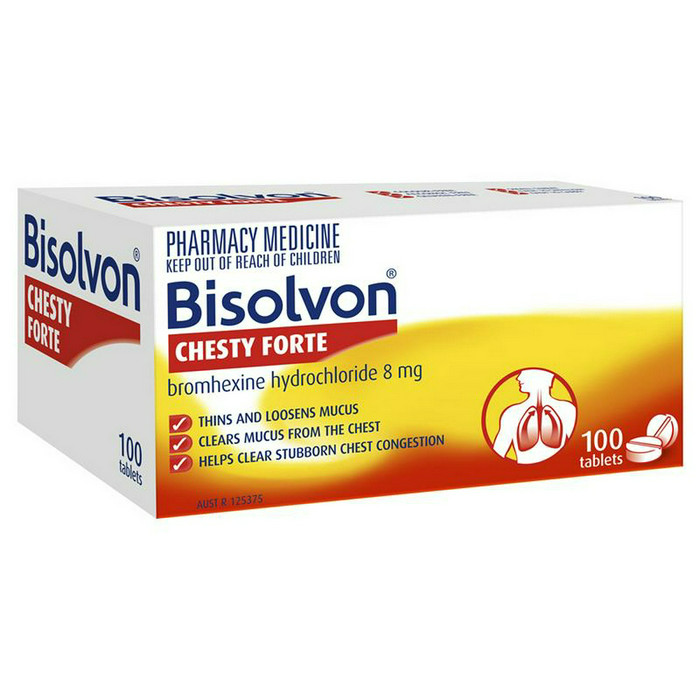 BISOLVON 1 STRIP 10TABLET
