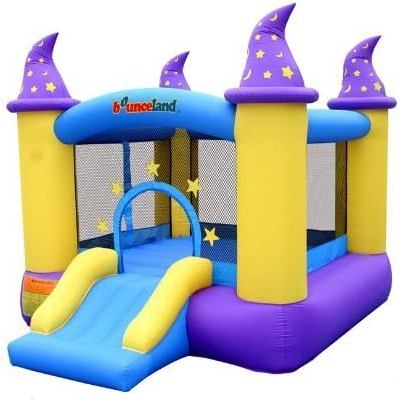 Wizard Inflatable Bounce House Bouncer, Spacious Bouncing Area with Fun Slide