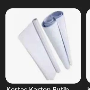 kertas karton putih