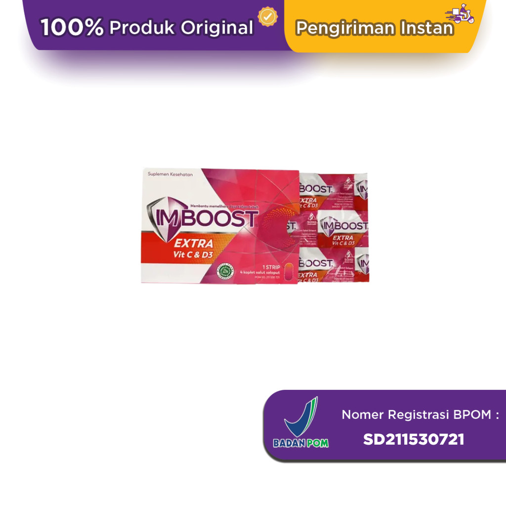 Imboost Extra Vit C & D3 4 Kaplet