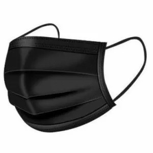 Masker Hitam Disposable 3pcs