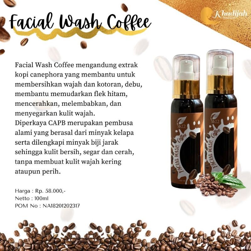 facial wash coffee