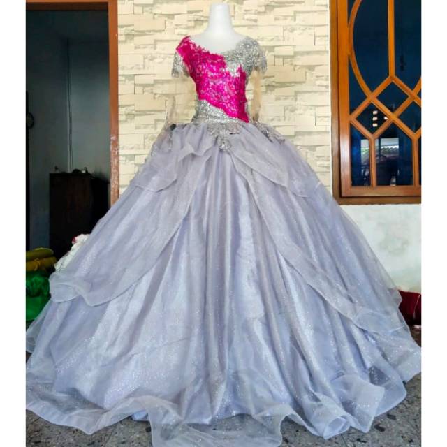 GAUN PENGANTIN TILE GLITTER