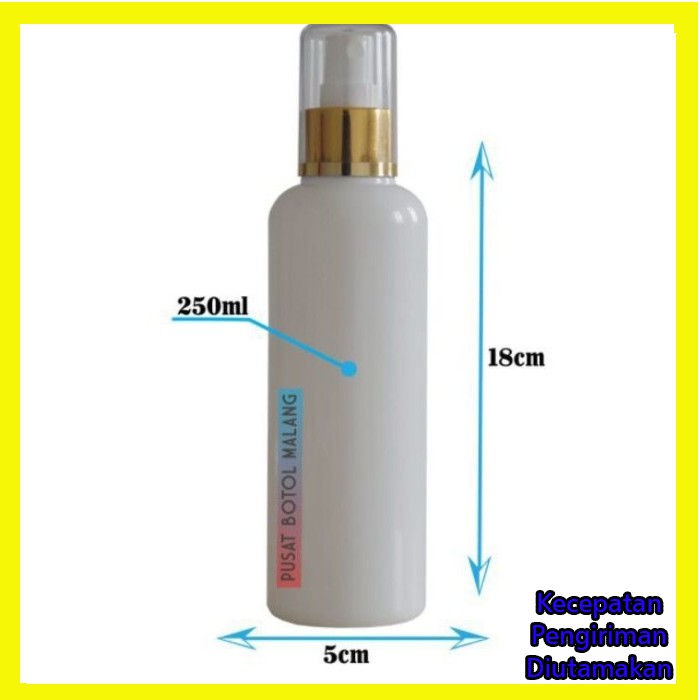 botol spray 250ml Sprayer fullcap ( emas putih)