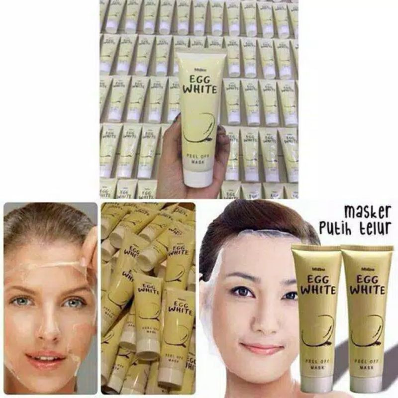 masker putih telur