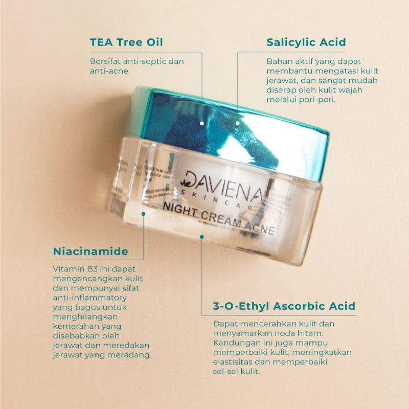 Night cream acne