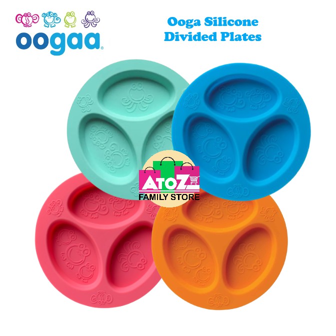 Ooga Silicone Divided Plates
