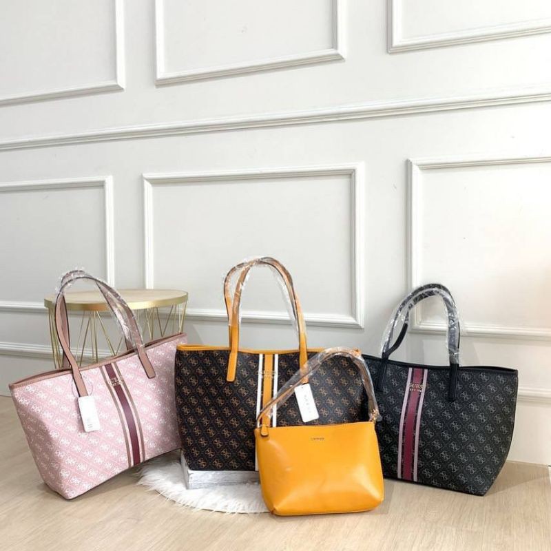 GS Vikky Logo Print Tote