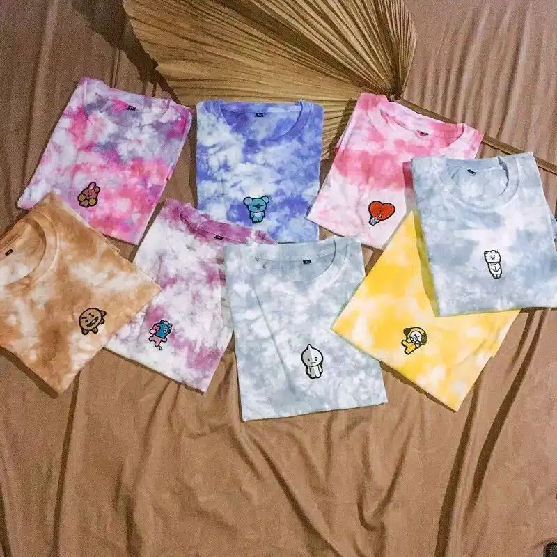 kaos tie dye bt21