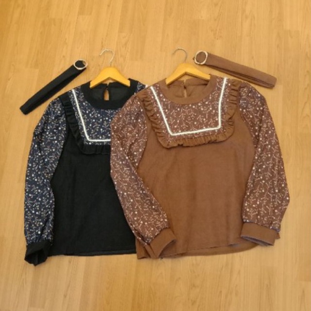 Atasan Ruffle Kemeja
