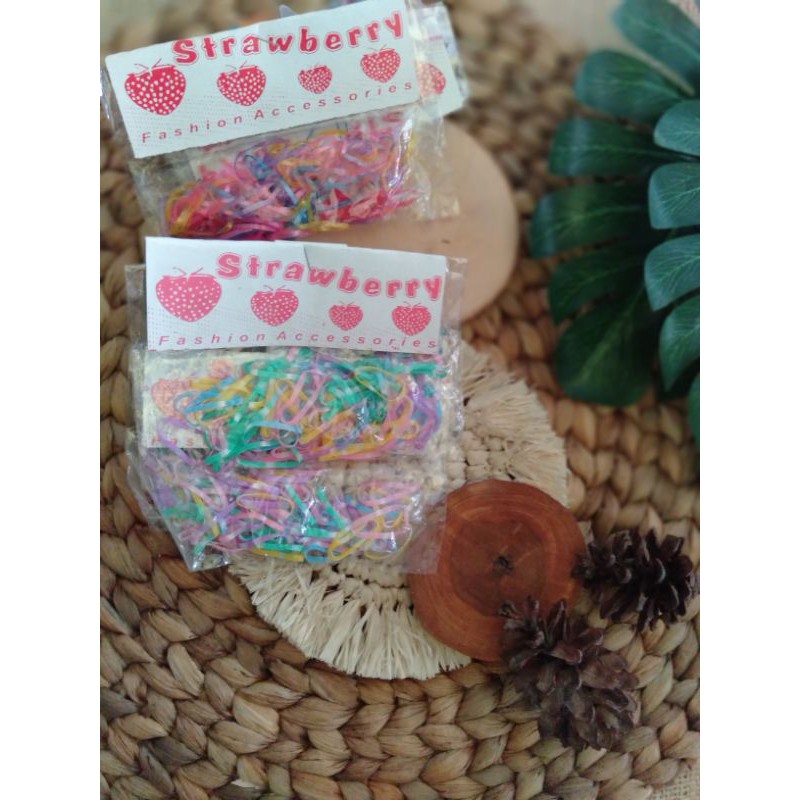 [perPACK] KARET RAMBUT WARNA WARNI