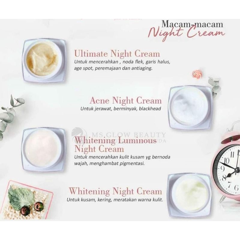 NIGHT CREAM MSGLOW