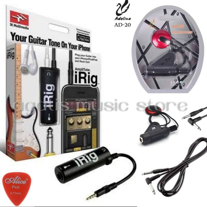 paket komplit irig +kabel jack +pickup adeline