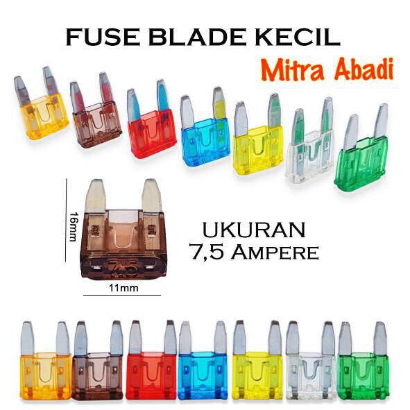 Fuse Blade Tancap Kecil/Mini 7,5A