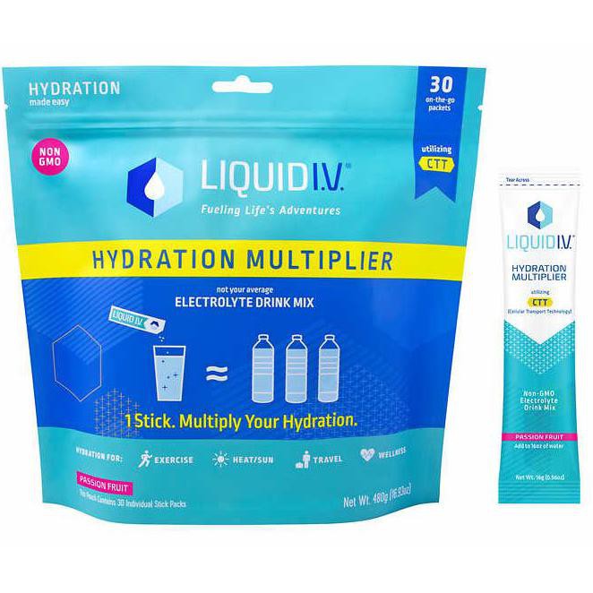 Hydration Multiplier electrolyte drink mix LIQUIDI.V 30 pack