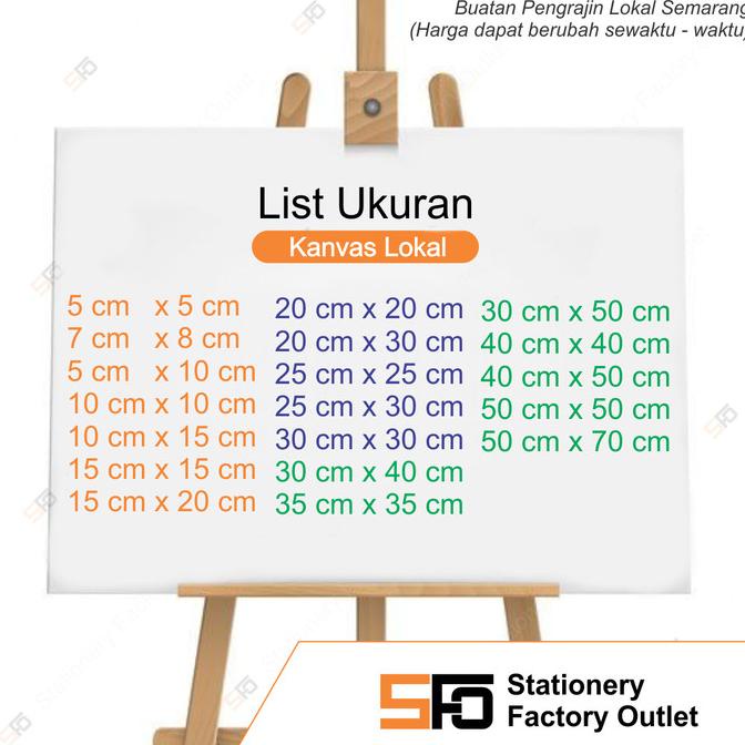 Kanvas Lukis 50 x 70 cm
