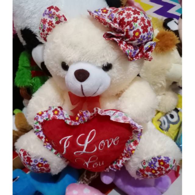 Boneka Bear cantik bertopi