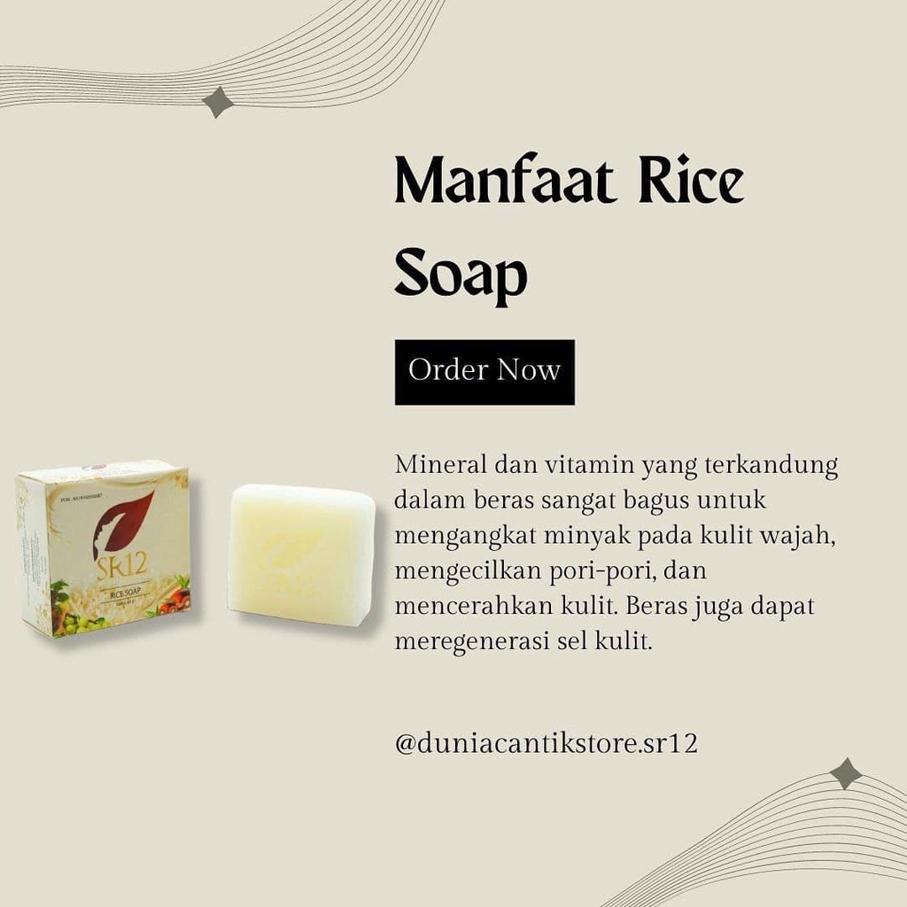 [BPOM] RICE SOAP SR12