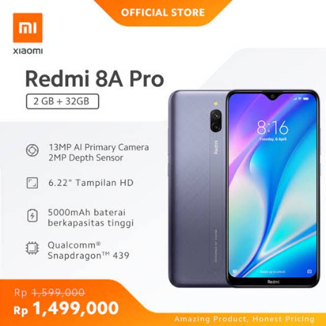 Redmi 8a pro 2/32 NO REPACK