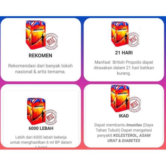 British Propolis 100%asli