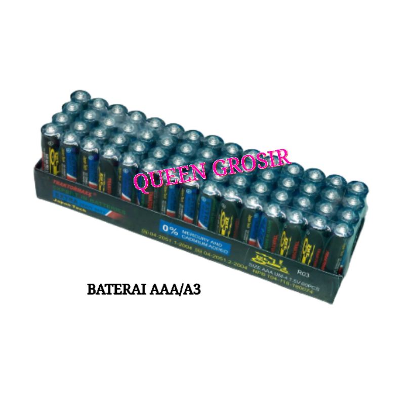 Baterai AAA/A3 ( 1 Pack isi 60pcs )