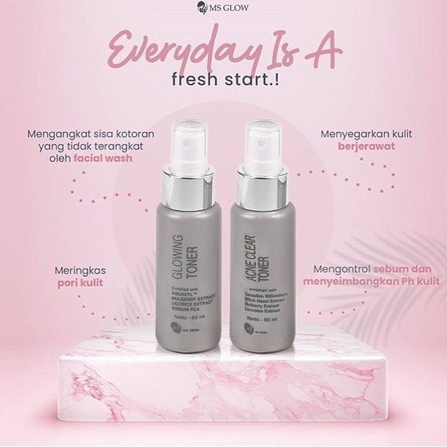 BISA COD TONER MS GLOW ORIGINAL 100%
