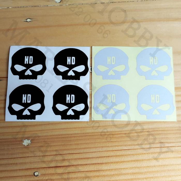 Stiker / Sticker Harley Davidson Skull HD