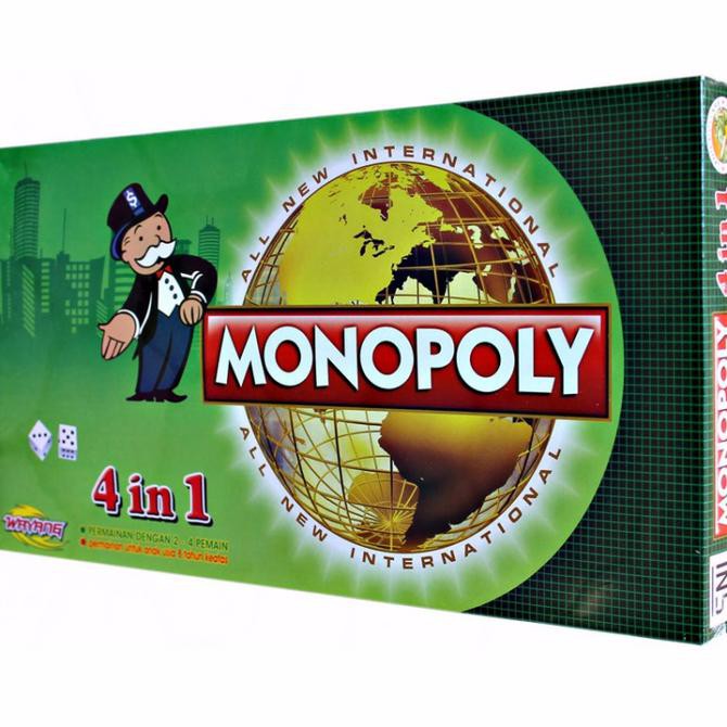 Mainan Monopoli 4 in 1