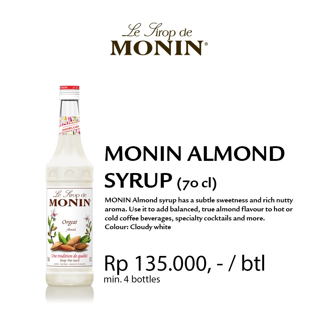 Monin Syrup Almond