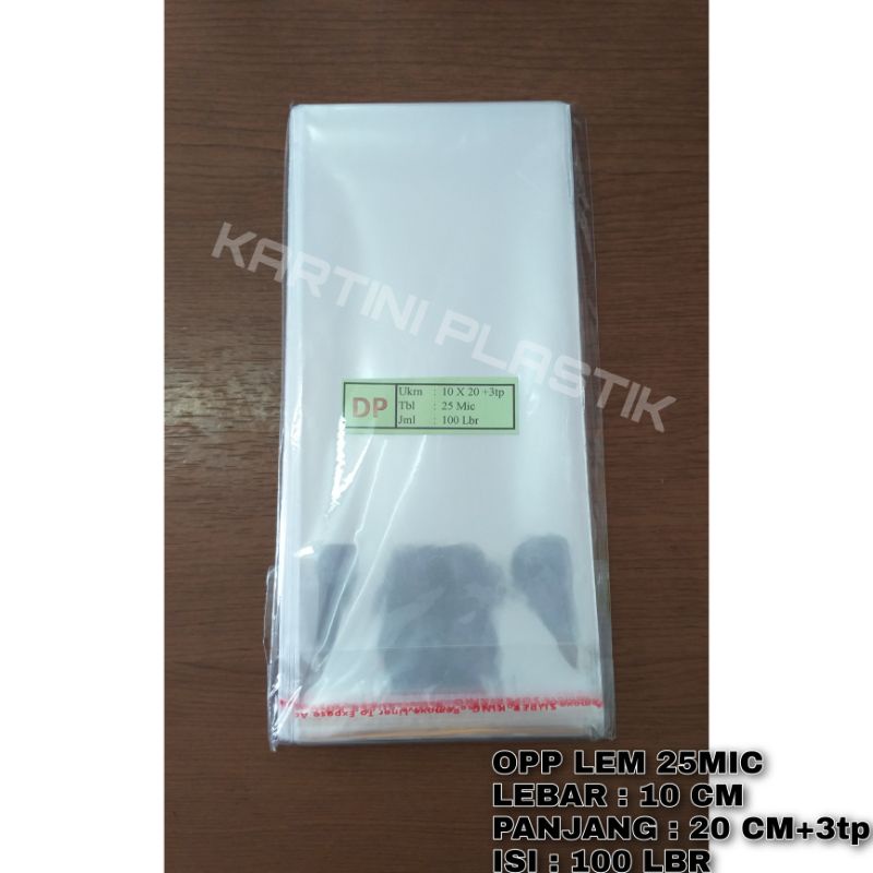 Plastik OPP LEM 10x20