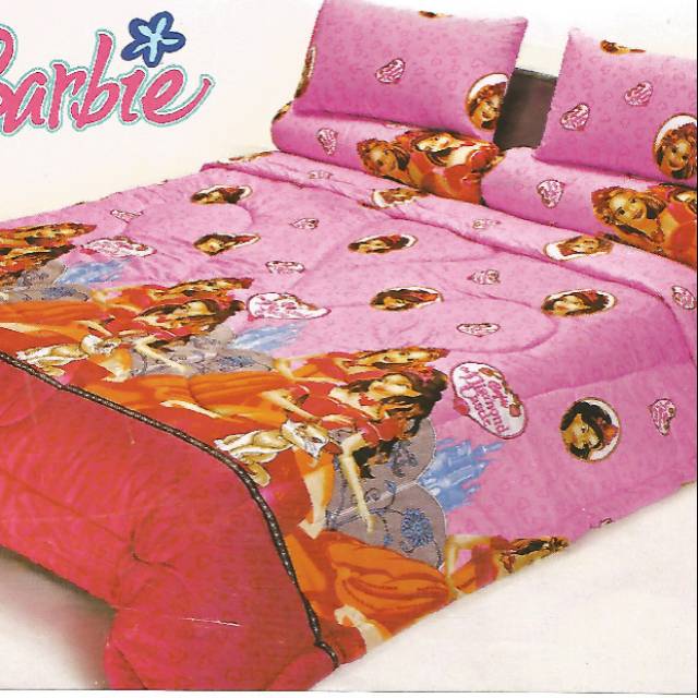 Bed cover king set barbie