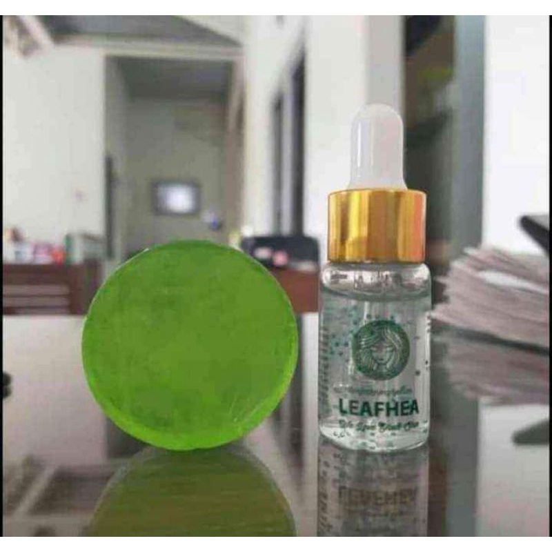 Gluta soap + brightening serum Leafhea