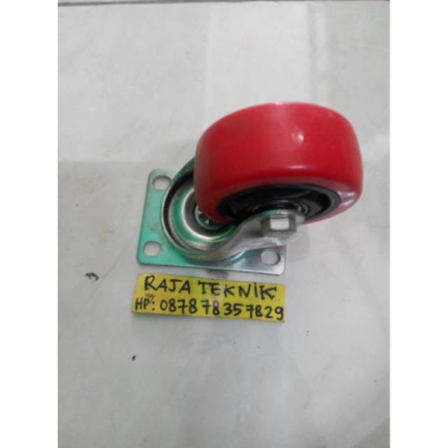Roda pu jari 3" hidup