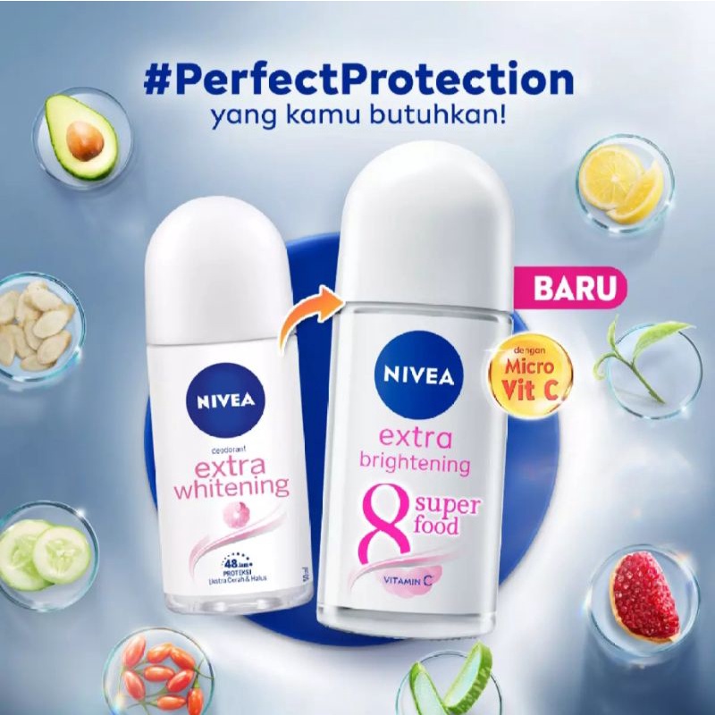 Nivea Deodorant Extra Whitening Roll-On