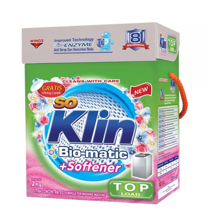 So Klin Bio-Matic + Softainer Top Load 2Kg