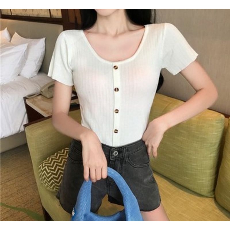 keyko top crop rib